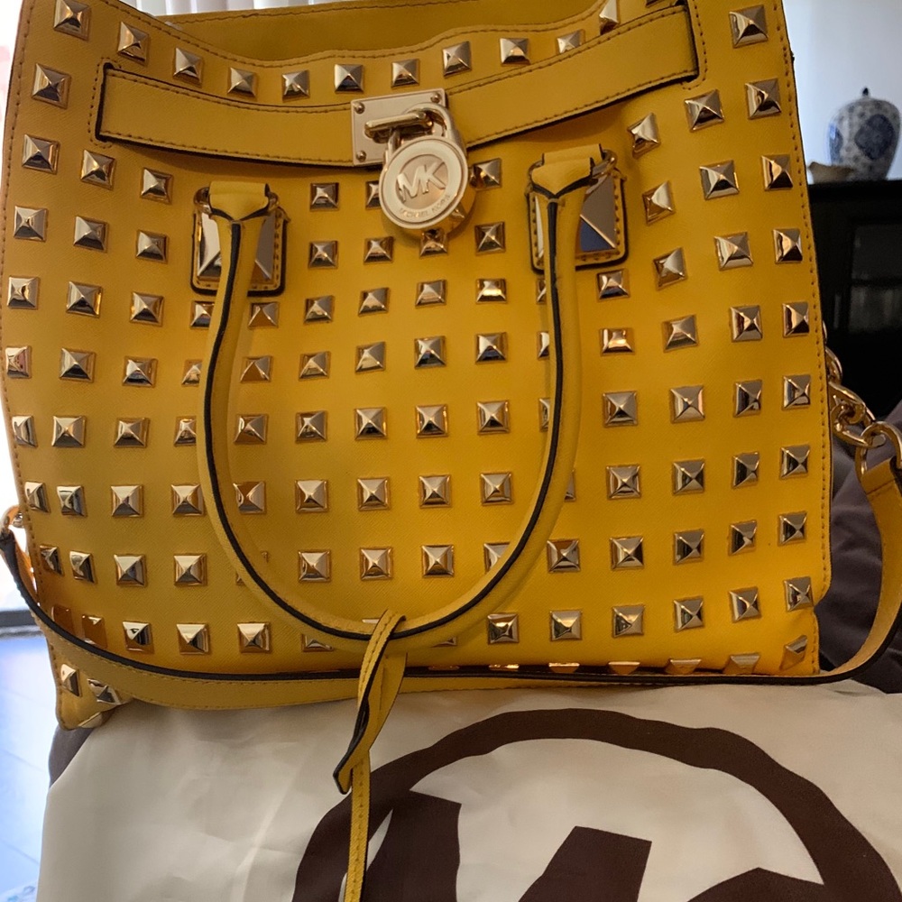 Michael Kors yellow handbag